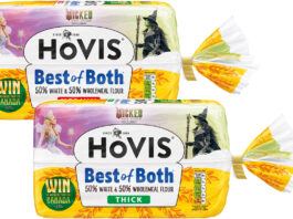 Hovis bakes up a trip of a lifetime in Wicked For Good pack promotion Pack shots of Hovis Best of Both with the Wicked For Good 2025 on pack promotion.