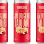The Drinks Bureau unveils new Jam Doughnut Daiquiri cans Pack shots of The Drinks Bureau Jam Doughnut Daiquiri cans.