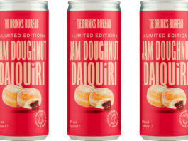 The Drinks Bureau unveils new Jam Doughnut Daiquiri cans Pack shots of The Drinks Bureau Jam Doughnut Daiquiri cans.