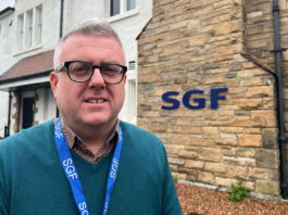 SGF issues new advice on nicotine pouches compliance Luke McGarty, head of policy and public affairs at the Scottish Grocers' Federation, stands out side the HQ of the industry body.