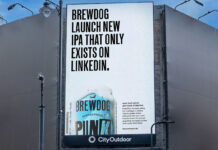 BrewDog unveils new ‘What have BrewDog done now’ marketing campaign A digital billboard with the 2025 BrewDog campaign 'What Have BrewDog Done Now?'.