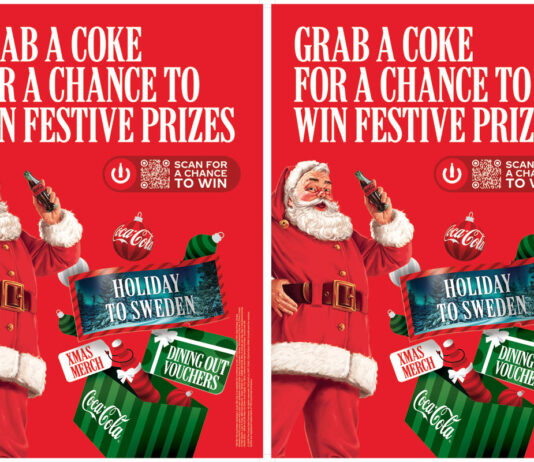 Coca-Cola spreads festive joy in Christmas 2025 giveaway Promotional image for CCEP's Christmas campaign for Coca-Cola.
