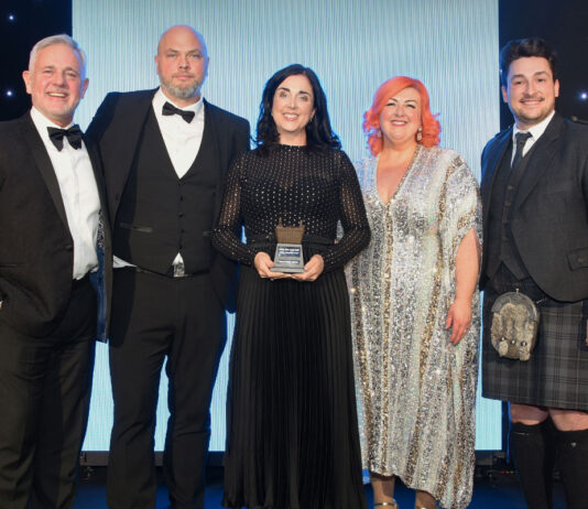 Natalie and Martin Lightfoot from Londis Solo Convenience in Baillieston scoop the top honour at The Scottish Grocer Awards