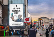 BrewDog changes Punk IPA recipe in new campaign An advert for BrewDog's updated recipe for Punk IPA is on a billboard on a busy street.