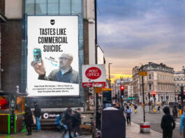BrewDog changes Punk IPA recipe in new campaign An advert for BrewDog's updated recipe for Punk IPA is on a billboard on a busy street.