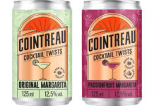 Cointreau launches two RTD Margarita cans Pack shots of Cointreau Margarita cans including Original Margarita and Passionfruit Margarita.