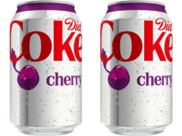 Diet Coke adds permanent Cherry variant Pack shots of Diet Coke Cherry cans.