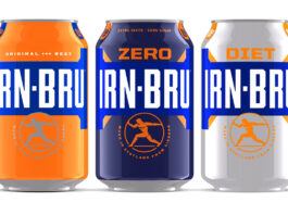Irn-Bru unveils new design in major revamp Pack shots of the new look Irn-Bru range from 2025 including Irn-Bru, Irn-Bru Zero and Diet Irn-Bru.