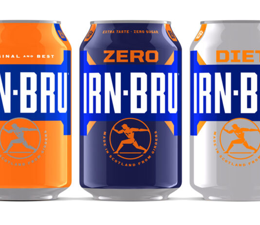 Irn-Bru unveils new design in major revamp Pack shots of the new look Irn-Bru range from 2025 including Irn-Bru, Irn-Bru Zero and Diet Irn-Bru.