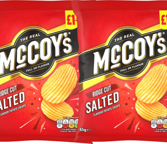 KP Snacks plugs flavour gap with McCoy’s Salted PMP Pack shots of McCoy's Salted £1.25 PMP packs.