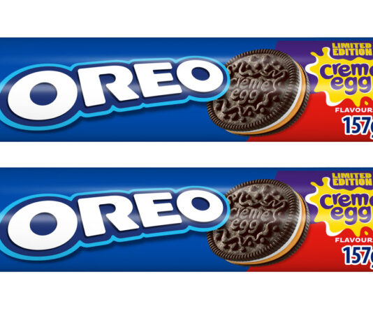 Oreo launches limited edition Creme Egg flavour cookies Pack shots of Oreo limited edition Creme Egg flavour.