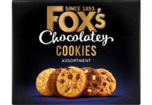 Fox’s Cookies Assortment joins core range Pack shot of Fox's Chocolatey Cookies.