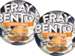 Fray Bentos kicks off new Chicken Tikka Match Day Pie Pack shots of Fray Bentos Chicken Tikka Match Day Pie.