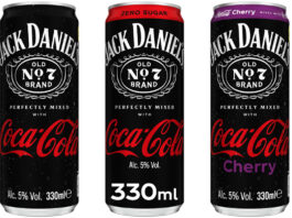 Jack Daniel’s & Coca-Cola launches new slimline can format Pack shots of the new slimline can format for Jack Daniel's & Coca-Cola range of RTDs.