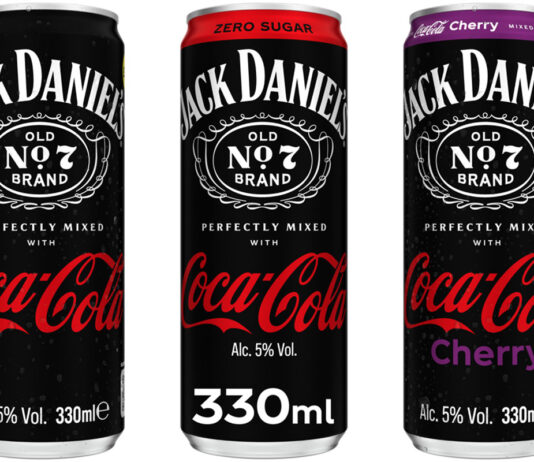Jack Daniel’s & Coca-Cola launches new slimline can format Pack shots of the new slimline can format for Jack Daniel's & Coca-Cola range of RTDs.