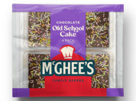 McGhee’s reimagines a classic with Chocolate Old School Cake Pack shot of McGhee's Chocolate Old School Cake four pack.