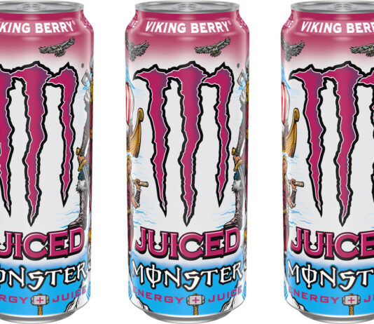 Monster Energy sets sail on new flavour Viking Berry Pack shots Monster Energy Viking Berry 500ml cans.