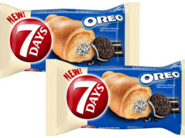 7 Days Croissant bakes up new Oreo flavour Pack shots of 7 Days Oreo Croissant.