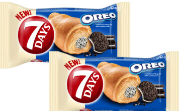 7 Days Croissant bakes up new Oreo flavour Pack shots of 7 Days Oreo Croissant.