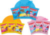 Barratt unveils rebrand across its Sweet Shop range Packs of Barratt Sweet Shop sweets including Fruit Salad, Wham and Flump with colour designs behind them that match the colours of the brands.