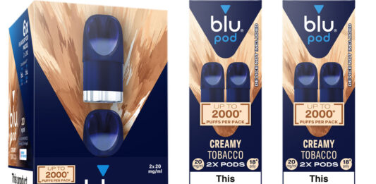 Imperial Brands launches Creamy Tobacco Blu vape pods Pack shots of Creamy Tobacco Blu pods.