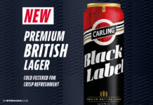 Carling expands with Black Label offering Advertising image for the launch of Carling Black Label featuring a pack shot of its can with text that reads 'New Premium British Lager'.