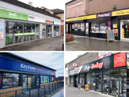 Scottish convenience remains in growth ahead of the UK Exterior image of Spar Renfrew, Premier Broadway Convenience Store, KeyStore Kilmacolm Road and Day-Today Anniesland.