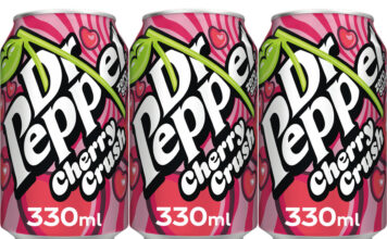 Dr Pepper brings the ‘Lurve’ for Valentine’s Day Pack shots of Dr Pepper Cherry Crush 330ml cans.