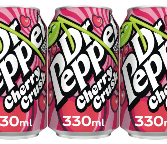 Dr Pepper brings the ‘Lurve’ for Valentine’s Day Pack shots of Dr Pepper Cherry Crush 330ml cans.