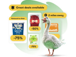 Gander approved as new supplier for Morrisons Daily Advert for Gander featuring a goose with discounted food product shots.