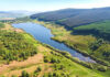 Highland Spring focuses on nature with Woodland Trust partnership Aerial shot of the Ochil Hills in Perthshire.