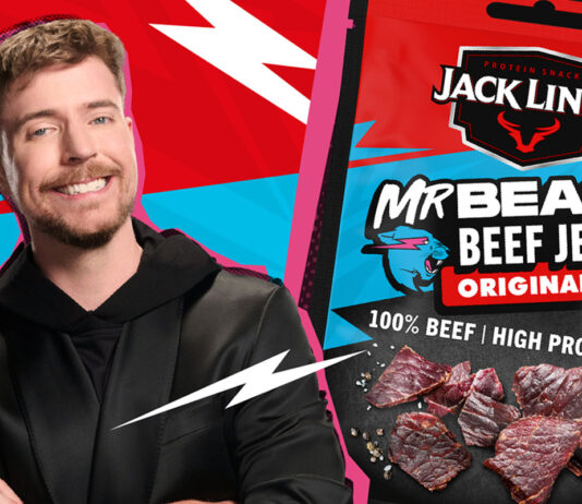 Jack Link’s unveils collab with YouTuber Mr Beast Promotional image of the collaboration between Mr Beast and Jack Link's.