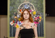 Avengers star Karen Gillan fronts Compass Box whisky Karen Gillan stands in front of a portrait as part of an art design for Compass Box whisky.