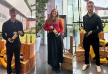 LMB UK strengthens team with new hires Team members from LMB UK hold bottles of Cutty Sark in the company's offices.