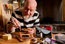 Pilgrims Choice invites George Egg to Bite Into Bold George Egg, also known as the Snack Hacker, adds hot sauce to his cheese toastie.