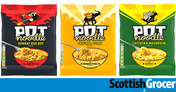 Pot Noodle unveils new Block Noodle pack format | Scottish Grocer ...