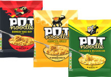 Pot Noodle unveils new Block Noodle pack format Pack shots of Pot Noodle Block Packs including Chicken & Mushroom, Original Curry and Bombay Bad Boy flavours.