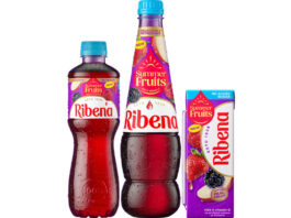 Ribena introduces new Summer Fruits flavour Pack shots Ribena Summer Fruits 850ml Squash, 500ml bottle and 250ml carton.