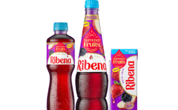 Ribena introduces new Summer Fruits flavour Pack shots Ribena Summer Fruits 850ml Squash, 500ml bottle and 250ml carton.