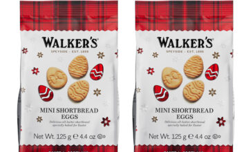 Walker’s rolls out Shortbread Mini Eggs for Easter Pack shots of Walker's Shortbread Mini Eggs.