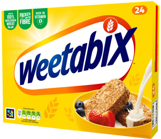 Weetabix unveils pack refresh with core health message Pack shot of Weetabix pack redesign for 2026.