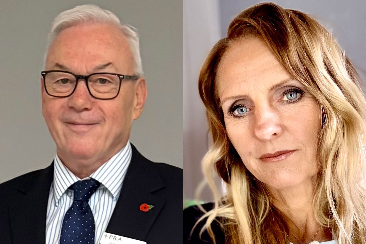 Head shots of Gordon Balmer, executive director at the Petrol Retailers Association, and Michelle Henchoz, managing director of Forecourt Eye.