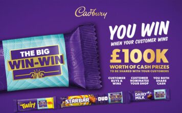 Cadbury’s Big Win-Win returns with £100k worth of prizes Promotional image for the Cadbury Big Win-Win competition for 2026.