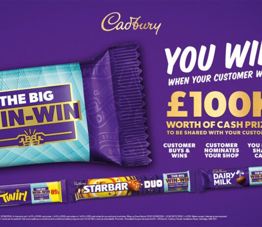 Cadbury’s Big Win-Win returns with £100k worth of prizes Promotional image for the Cadbury Big Win-Win competition for 2026.