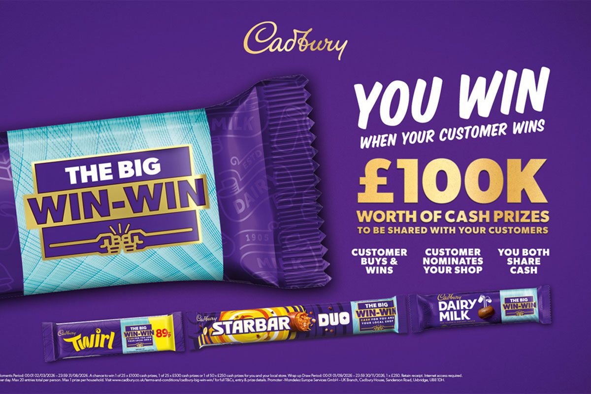 Promotional image for the Cadbury Big Win-Win competition for 2026.