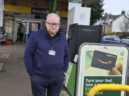 RaceTrack slams police for drive-offs reporting confusion Derek Paton, manager at Premier RaceTrack Pitstop Crowwood, stands in the middle of the store's forecourt.