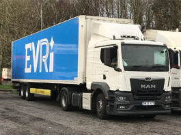 The Fed slams Evri for commission cuts Image of an Evri branded lorry parked.