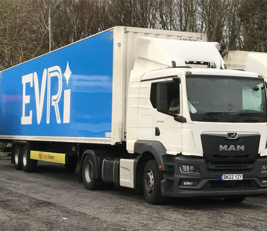 The Fed slams Evri for commission cuts Image of an Evri branded lorry parked.