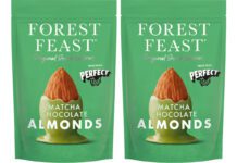 Forest Feast rolls out new Matcha Chocolate Almonds Pack shots of Forest Feast Matcha Chocolate Almonds.