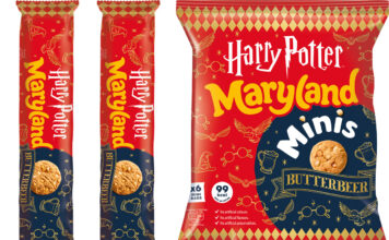Maryland unveils Harry Potter inspired Butterbeer Cookies Pack shots of Maryland Harry Potter Butterbeer Cookies standard roll wrap and Minis format.